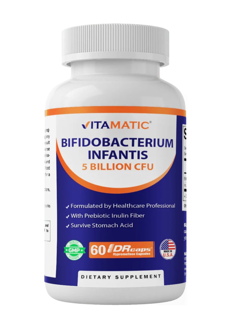 Vitamatic Bifidobacterium Infantis  60 DRcaps® Hypromellose Capsules