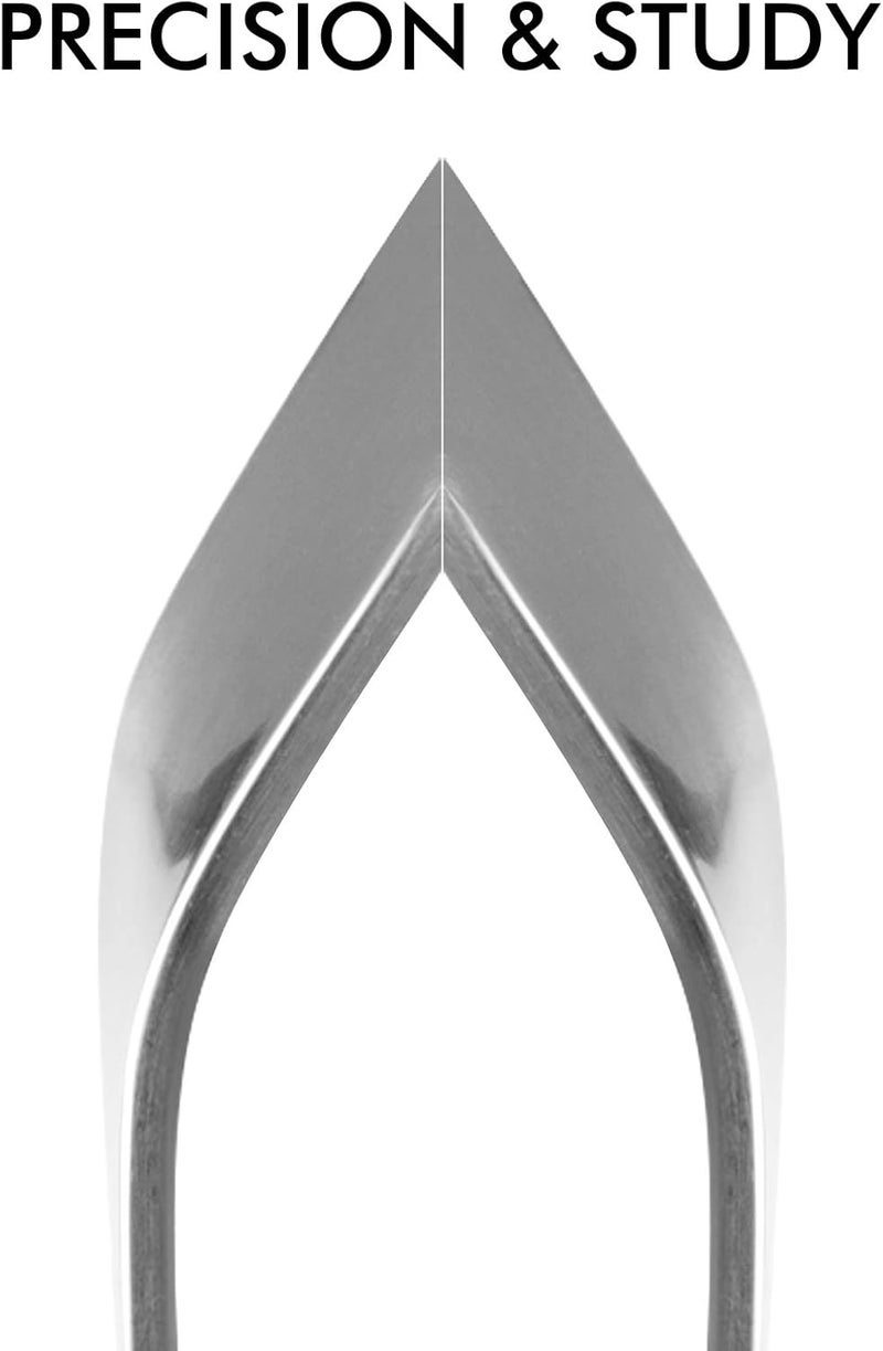 ZAUGONTW Fish Bone Tweezers, Professional Stainless Steel Flat and Slant Pliers Set for Kitchen Salmon Trout, 2 Pcs - Image 5