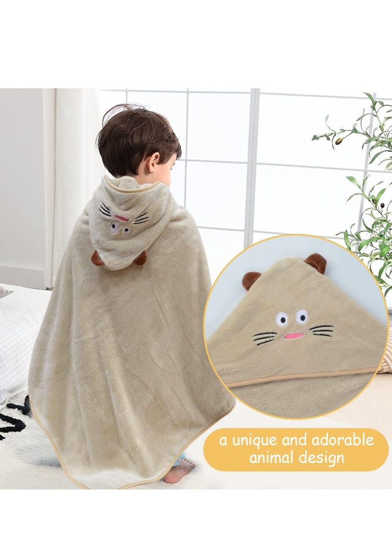 منشفة استحمام ناعمة بغطاء رأس بتصميم حيوان - Image 2