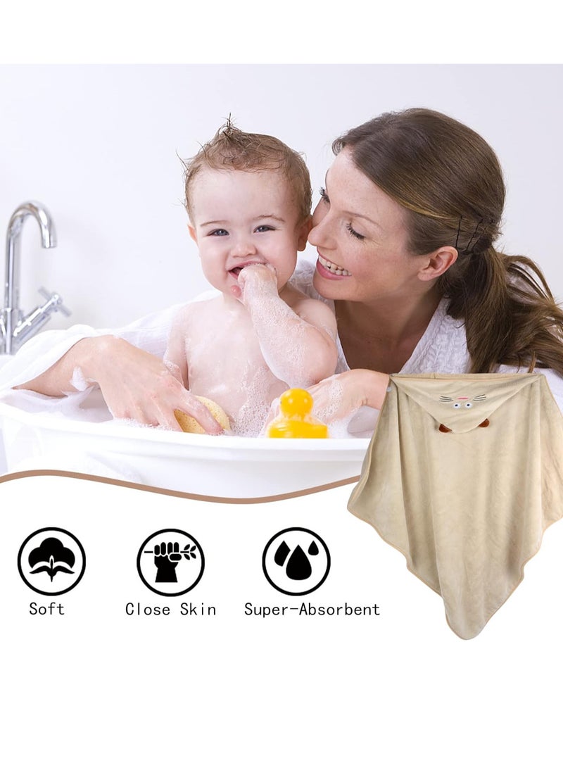 منشفة استحمام ناعمة بغطاء رأس بتصميم حيوان - Image 5