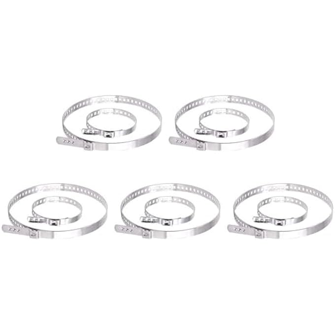 ريحني مجموعة تشكيلة مشبك صندوق CV 10Pcs 12 زوجا من Universa من الفولاذ المقاوم للصدأ صغير وكبير من الفولاذ المقاوم للصدأ قابل للتعديل عالمي، وتركيب عمود قيادة من الفولاذ المقاوم للصدأ وتثبيت صندوق الصندوق لمعظم السيارات - Image 4