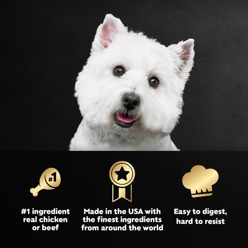 Cesar Loaf in Sauce Wet Dog Food Variety Pack, Rotisserie Chicken Flavor with Bacon & Cheese, Filet Mignon Flavor with Bacon & Potato, Wet Food for Dogs, 3.5 oz Easy Peel Trays, 12 Count (Pack of 2) - Image 2