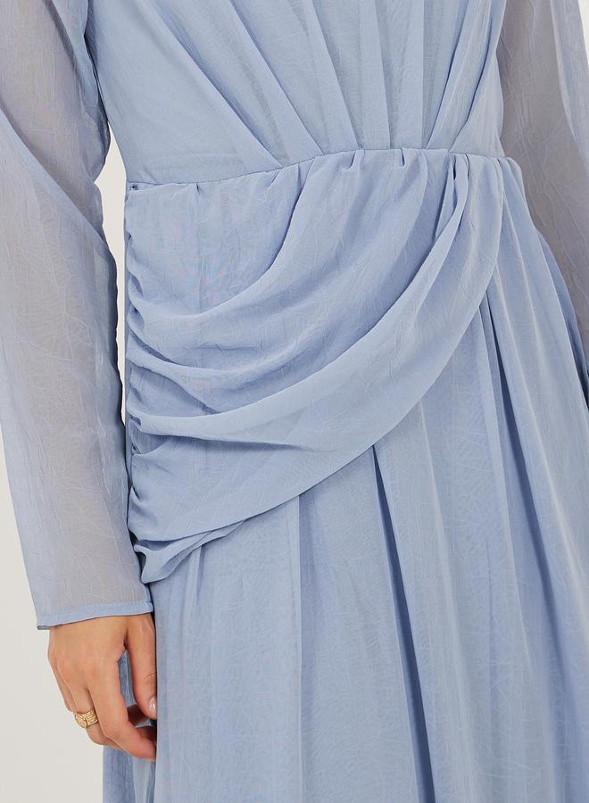 Styli Draped Maxi Dress - Image 4