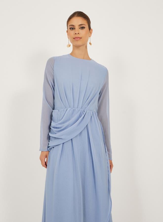 Styli Draped Maxi Dress - Image 3