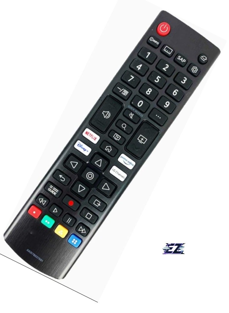 ELTRAZONE AKB76037601 Replacement Remote Control for All LG LED, OLED, LCD, 8K, 4K UHD, HDR Smart TVs – Includes Netflix, Disney+, Prime Video, and Channels Buttons – Easy Control, No Setup Needed – Battery Included - Image 2