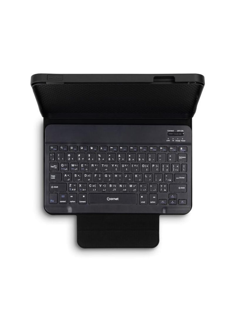 GARNET - iPad 10.9 2022 Wireless Keyboard Black Arabic English Layout Compact - Image 1