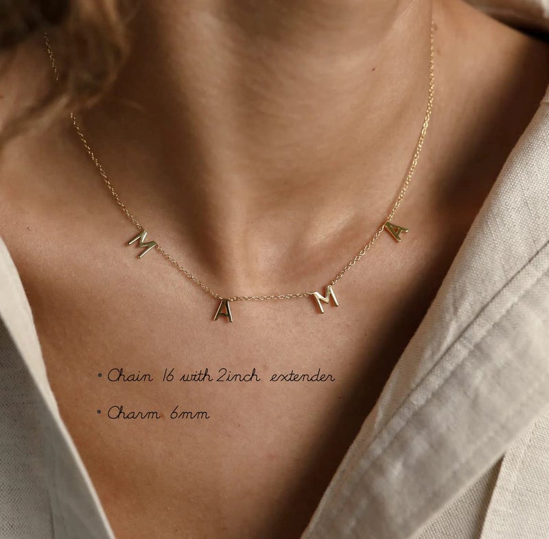 NONTAI Mama Necklace for Women New Mom to Be Gift Mother Nekclace for Expecting Mom - Image 3