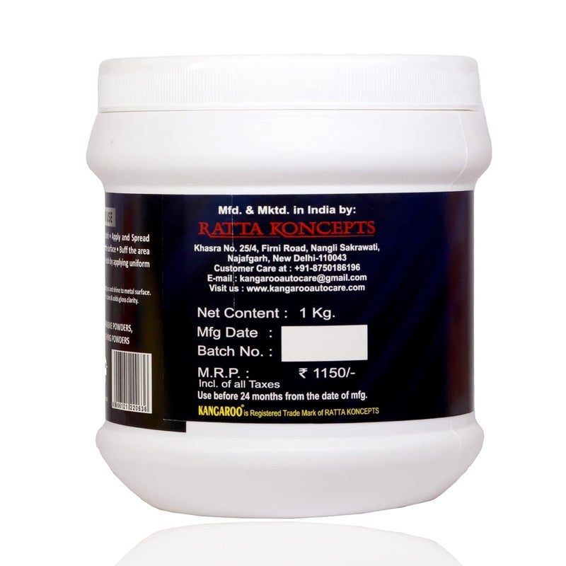 Kangaroo® Chrome and Metal Polish 1 KG For Chrome, Copper, Brass, Bronze, Gold, Nickel and Stainless Steel. All Metal Cleaner, Polisher and Protectant. Removes oxidation and discoloration. - Image 2