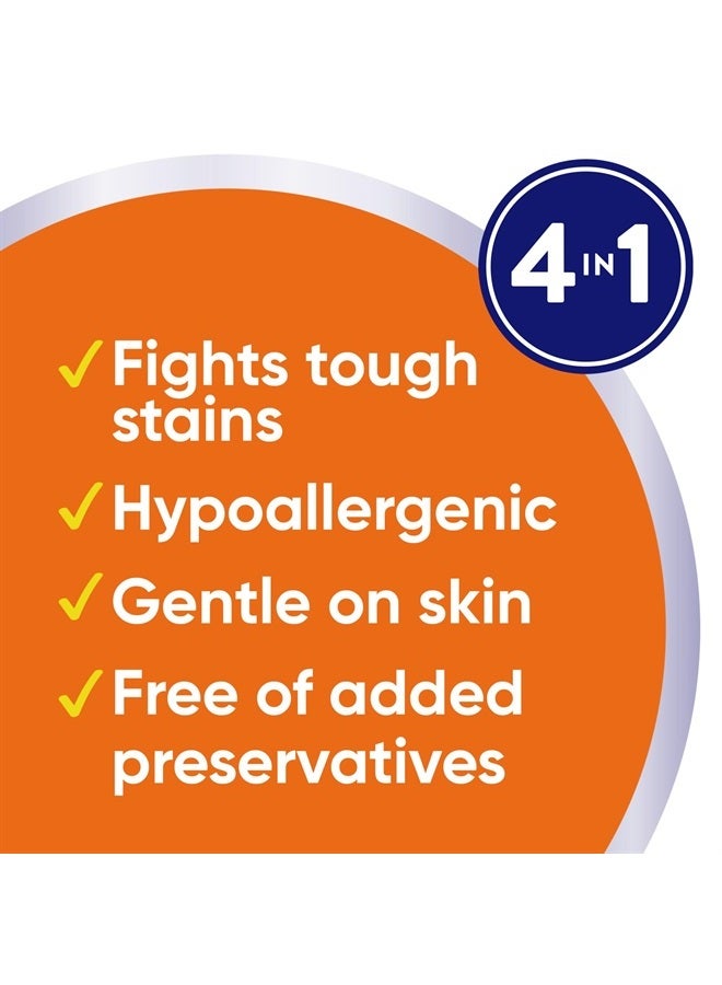 All Laundry Detergent Pacs, Mighty Pacs with OXI Stain Removers and Whiteners, Free Clear, Unscented and Dye Free, 56 Count - Image 3