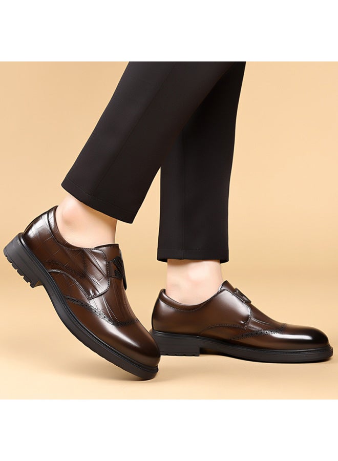 Winter New Casual Shoes Business Fashion Casual Leather Shoes British Work Shoes