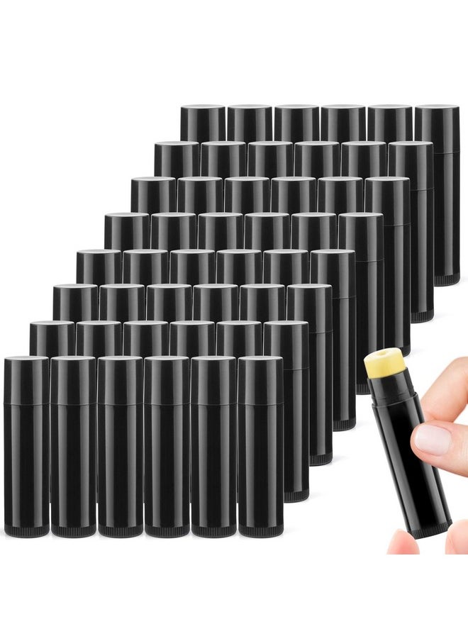 Cositina - 100 Pcs 5G Plastic Lipstick Tube Empty Black Lip Balm Tubes Containers Lip Gloss Storage Container Holder With Caps For Diy Lip Balm Cosmetic - Image 1