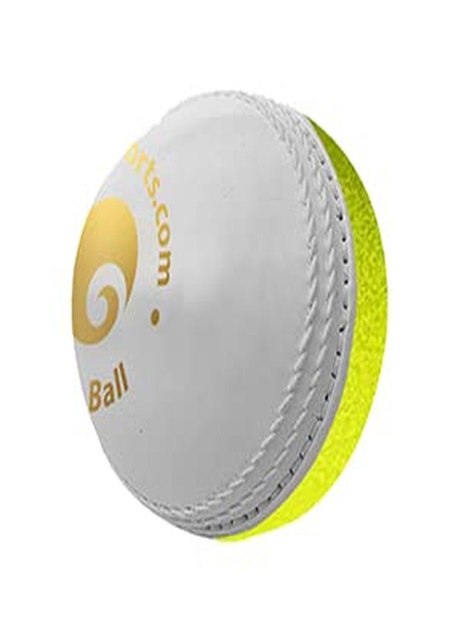 omtex - Swing Ball, Rubber Material, Cricket Training Ball, Half Tennis Half Hard Synthetic, Pack of 2, White - Image 4