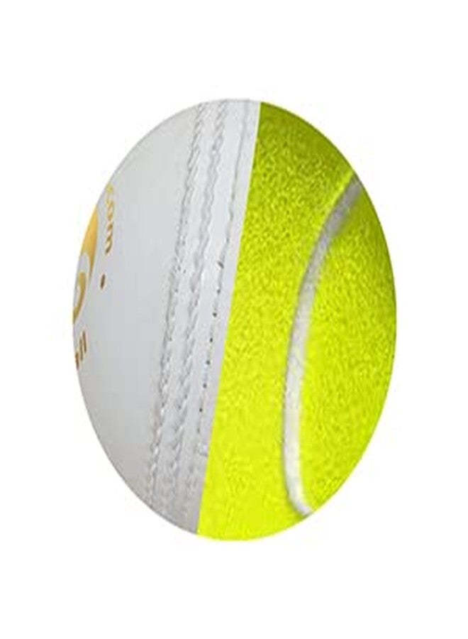 omtex - Swing Ball, Rubber Material, Cricket Training Ball, Half Tennis Half Hard Synthetic, Pack of 2, White - Image 3