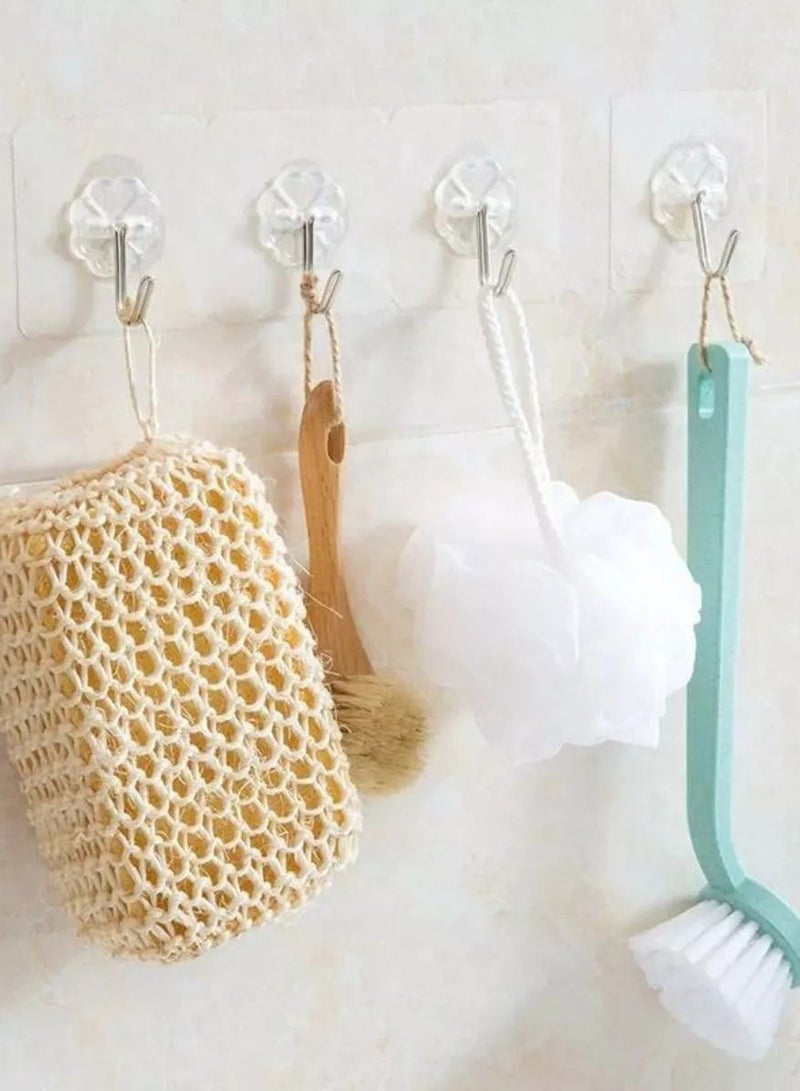 Wall Hooks Self Adhesive Sticker Hanger Transparent - Image 3