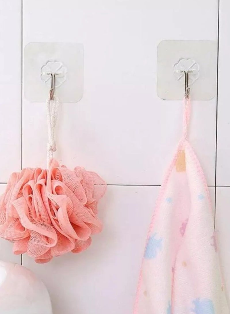 Wall Hooks Self Adhesive Sticker Hanger Transparent - Image 4