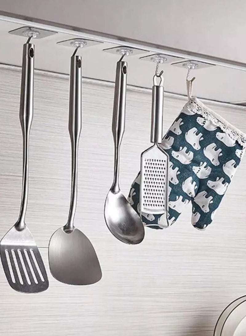 Wall Hooks Self Adhesive Sticker Hanger Transparent - Image 5