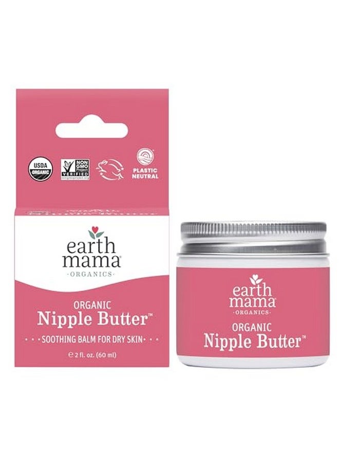 Earth Mama - Organic Nipple Butter™ Breastfeeding Cream By Earth Mama ; Lanolinfree Postpartum Essentials Safe For Nursing Nongmo Project Verified 2Fluid Ounce - Image 1