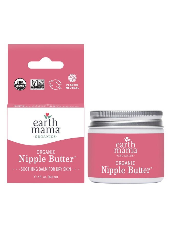 Earth Mama - Organic Nipple Butter™ Breastfeeding Cream By Earth Mama ; Lanolinfree Postpartum Essentials Safe For Nursing Nongmo Project Verified 2Fluid Ounce - Image 1