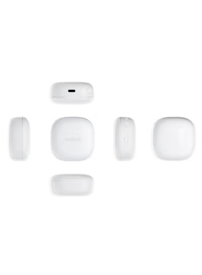 JAJEEK Buds 6 Play Wireless Bluetooth Earbuds | 10mm Dynamic Driver | AI Noise Cancelling In-Ear Headphones with Mic | Bluetooth 5.4, Deep Bass, Touch Control, Waterproof & 36H Playtime – White - Image 2