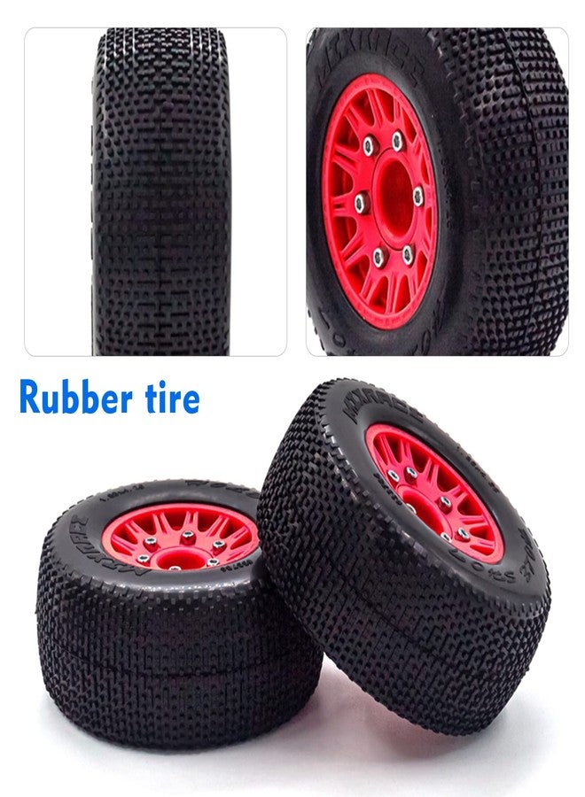 Goolsky 4Pcs AUSTAR AX-3008 High Performance 108mm 1/10 Scale Tires with Wheel Rim for 1/10 Short Racing Truck RC Car - Image 3