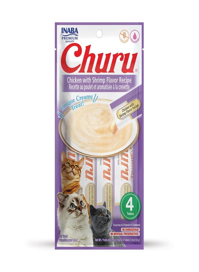 INABA Churu Chicken With Shrimp 56 G4 Sticks Per Pack - Image 1