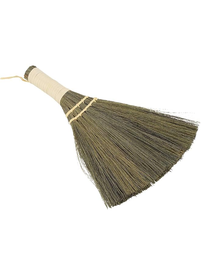 promass Anti Static Soft Cleaning Duster Brush Manual Straw Braided Small Broom Handmade Dust Floor Cleaning Sweeping Broom Soft for Home Furniture Car - Image 1