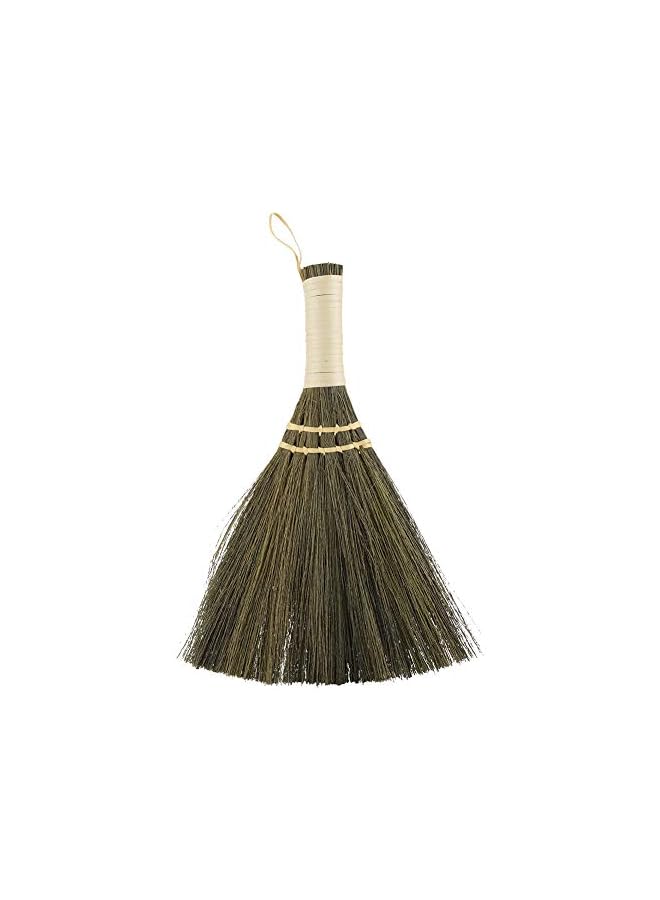 promass Anti Static Soft Cleaning Duster Brush Manual Straw Braided Small Broom Handmade Dust Floor Cleaning Sweeping Broom Soft for Home Furniture Car - Image 2