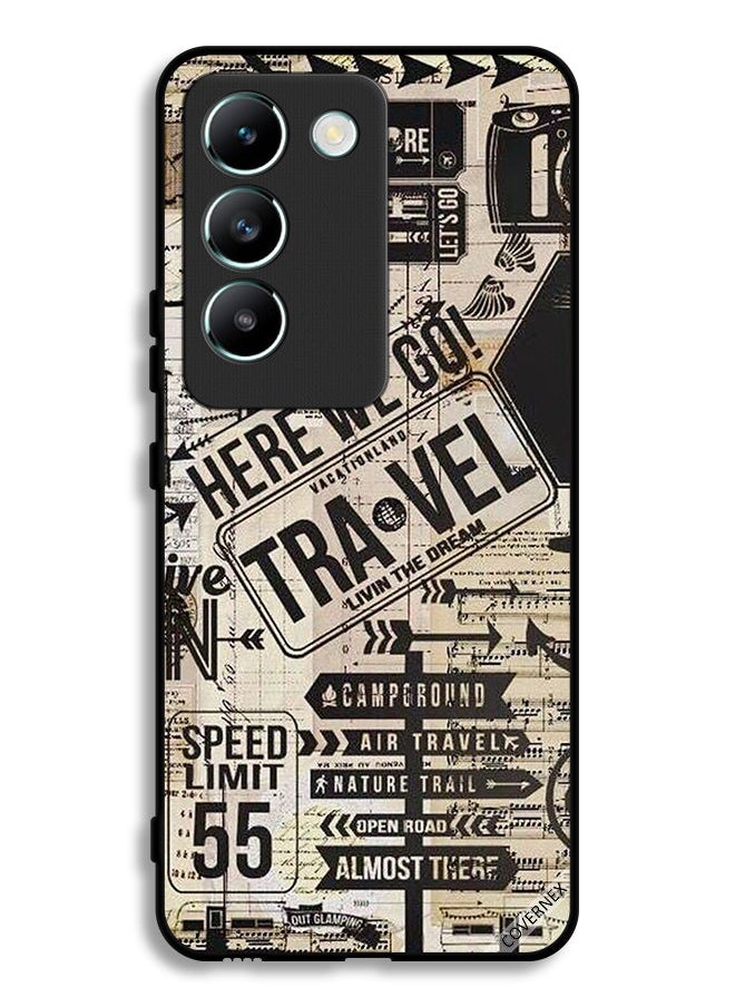 Covernex - Vivo Y100 4G Protective Case Cover Here We Go Travel - Image 1
