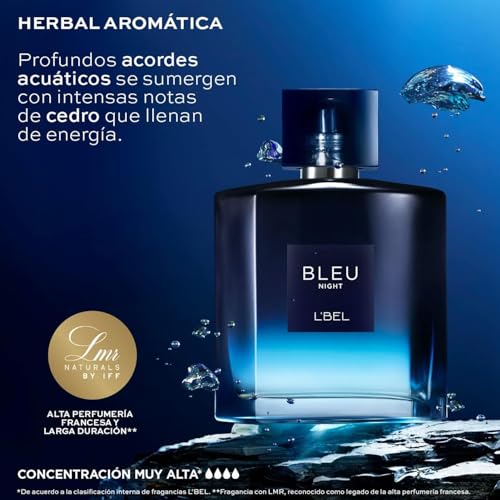 L'Bel - Bleu Intense Night Perfume for Men Long Lasting 100 ml - Image 5