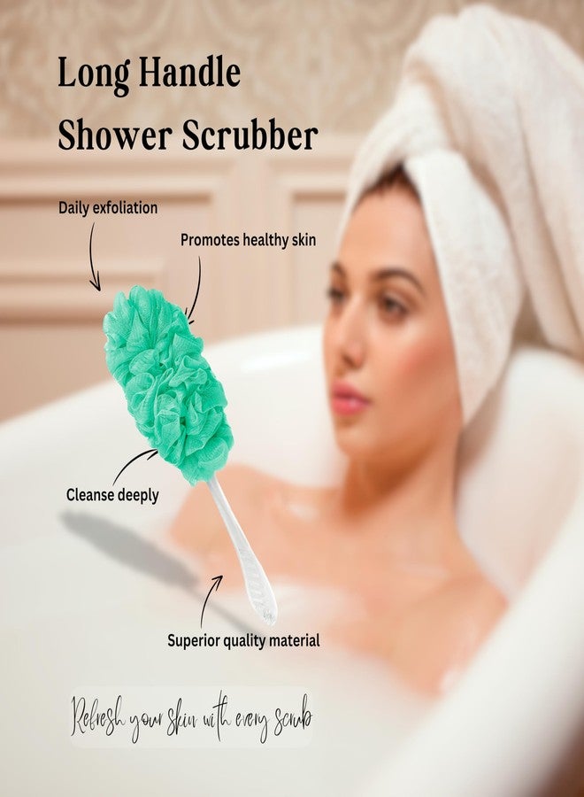 Bath Sponge Loofah -Back Loofahs| Round Sponge| Loofah Rope | Loufa/Luffa/Lufa/Poof/Pouf - Perfect Loofahs/Loofas for Men and Women. (Green) - Image 2