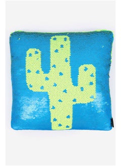 Magic Sequin Reveal Pillow Blue Combo