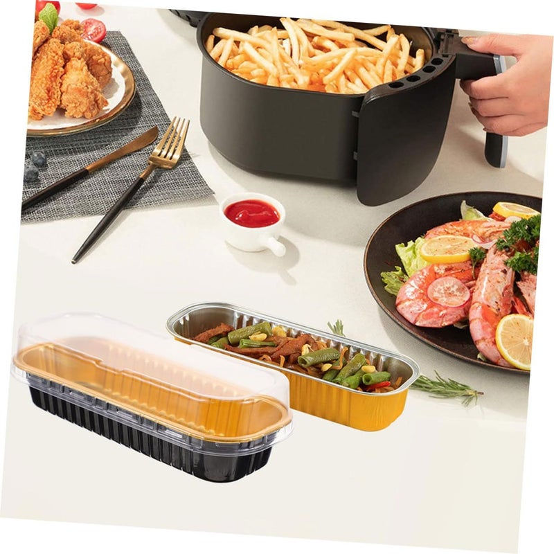 10Pcs Foil Cake Containers For Durian Cakes Multi Function Food Storage Compact Design - Image 4