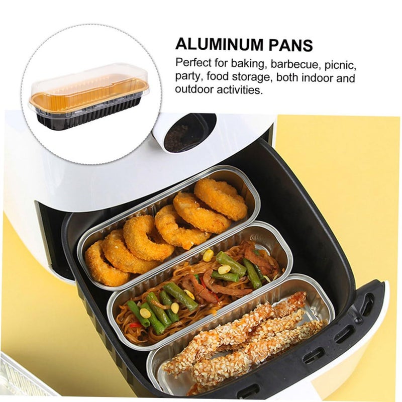 10Pcs Foil Cake Containers For Durian Cakes Multi Function Food Storage Compact Design - Image 5