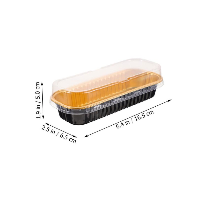 10Pcs Foil Cake Containers For Durian Cakes Multi Function Food Storage Compact Design - Image 3