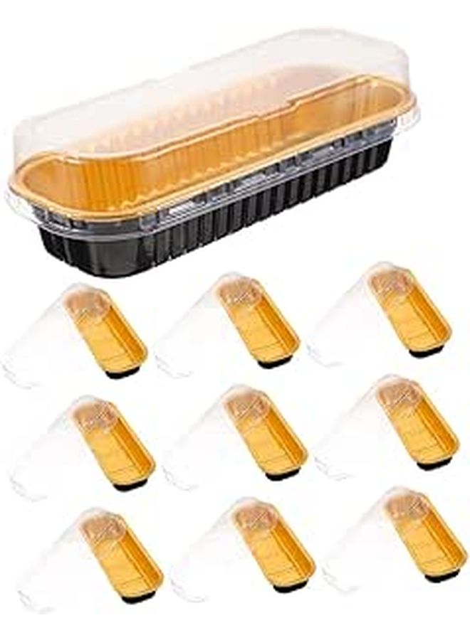 10Pcs Foil Cake Containers For Durian Cakes Multi Function Food Storage Compact Design - Image 1