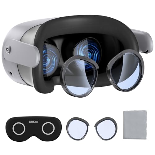 STARTRC GAMES Lens Protector Set Compatible with Meta Quest 3S Accessories, Soft Lens Protector Cover, Glasses Spacer with Blue Light Blocking Glasses for Oculus Quest 3S/Quest 2 (Not Fit for Quest 3) - Image 1