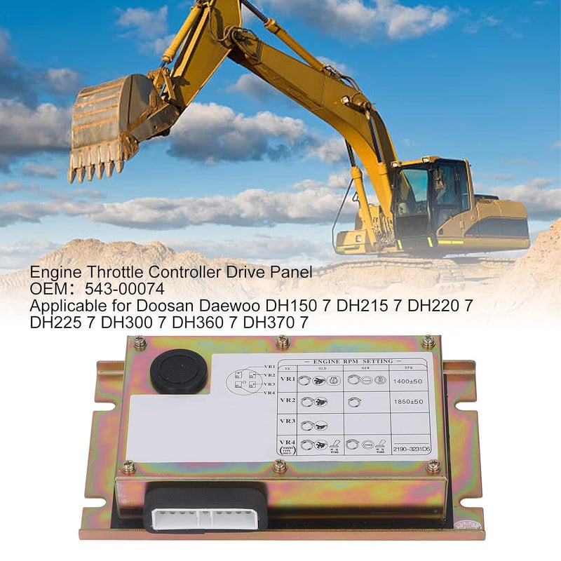 FTVOGUE Excavator Throttle Response Controller Drive Panel for DH150 7 DH215 7 DH220 7 DH225 7 DH300 7 - Image 5