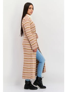 Black Tape Women Stripe Cardigan, Multicolor  - Image 3