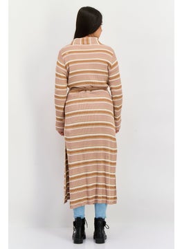 Black Tape Women Stripe Cardigan, Multicolor  - Image 4