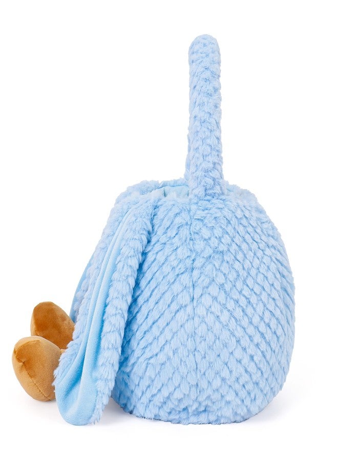 Wepop Easter Basket Plush for Kids, Cute Bunny Easter Bucket Egg Hunt Bag Boys Girls Festivals Gift - Image 4