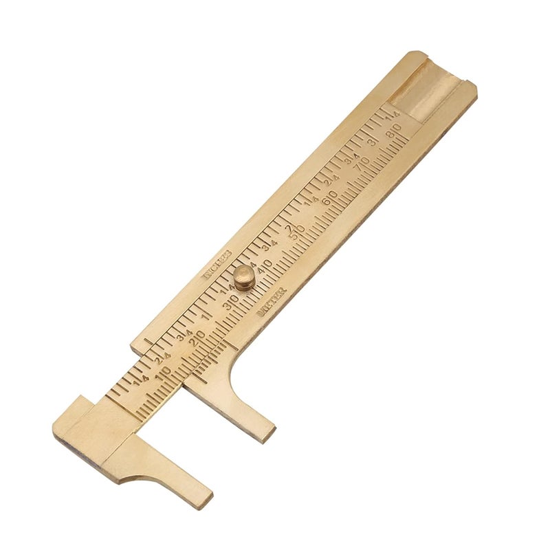 Brass Sliding Vernier Caliper Ruler Strong for Everyday USE Lightweight Convenient Bag Travel (-GS02759-01) - Image 2