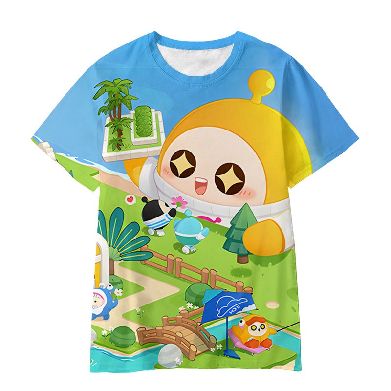 With 3D Digital Printing Cartoon Handsome Breathable Children'S T-Shirt - Image 1