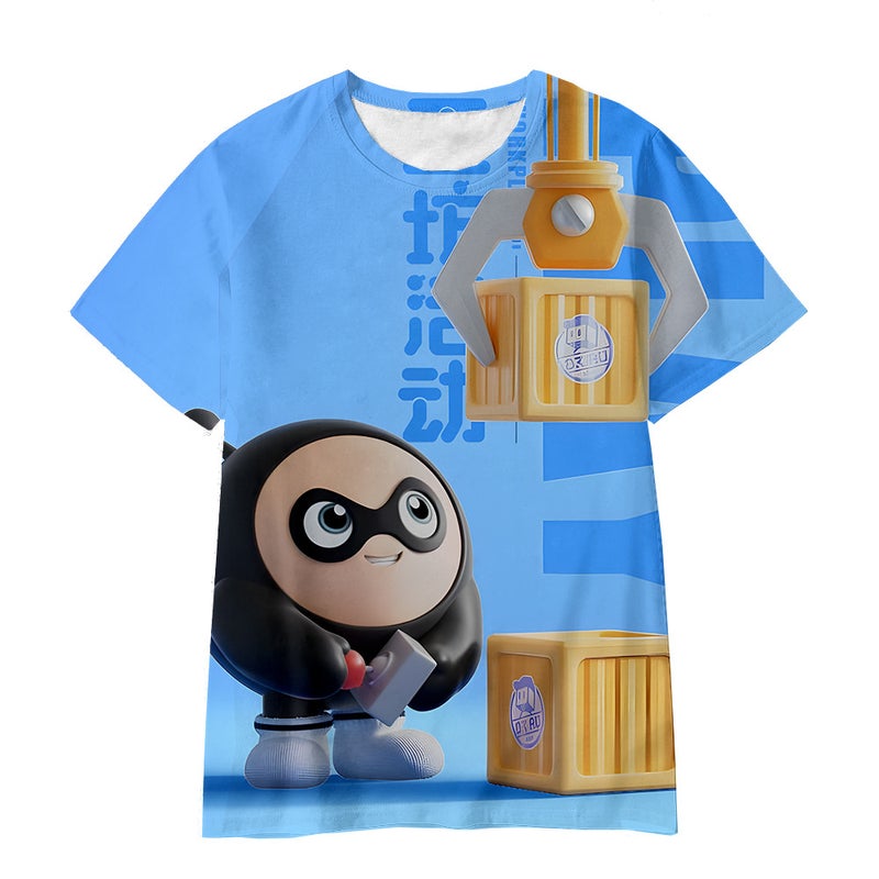 With 3D Digital Printing Cartoon Handsome Breathable Children'S T-Shirt - Image 4