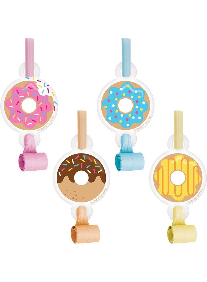 CREATIVE CONVERTING Donut Time Party Blowers 24 Ct - Image 1