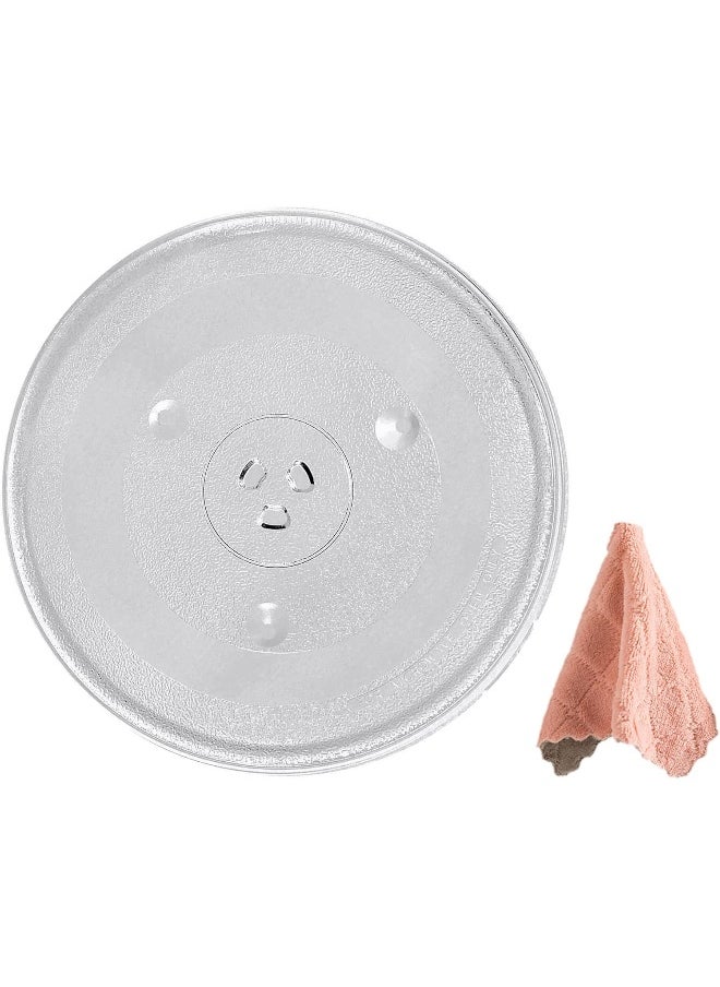 Rubik Microwave Oven Plate Replacement Large (31.5cm / 12.40 inch) Turntable Glass Tray Dishwasher Safe, Universal Compatibility  - Image 1