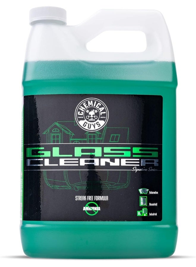 Chemical Guys CLD_202 Signature Series Glass Cleaner (Works on Glass, Windows, Mirrors, Navigation Screens & More; Car, Truck, SUV and Home Use), Ammonia Free & Safe on Tinted Windows, 128 fl oz - Image 1