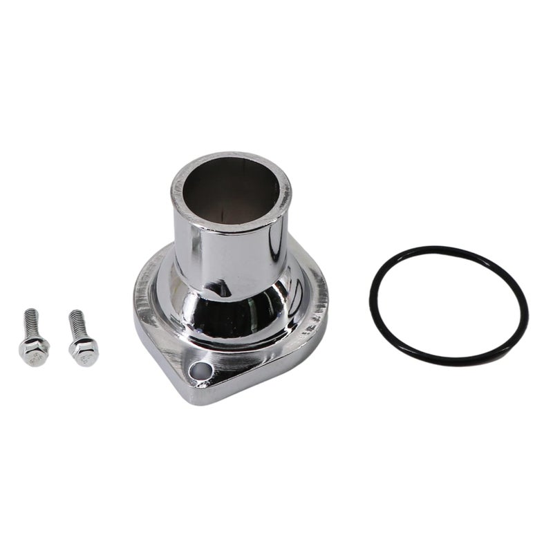 Dokili Water Neck Thermostat Housing Straight Up Style Polished Compatible with SBC BBC Chevy Chevrolet Hot Rod Rat Rod 283 302 305 327 350 383 396 427 454 502 - Image 2