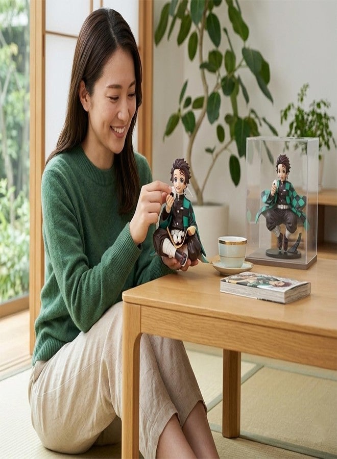 FowWelt Tanjiro Action Figure Sitting Pose Anime Figurine Collectibles for Car Dashboard Home Decoration 12 cm Collectible Demon Slayer Character Statue Gift for Fans Anime Lovers (Sitting Tanjiro) - Image 4