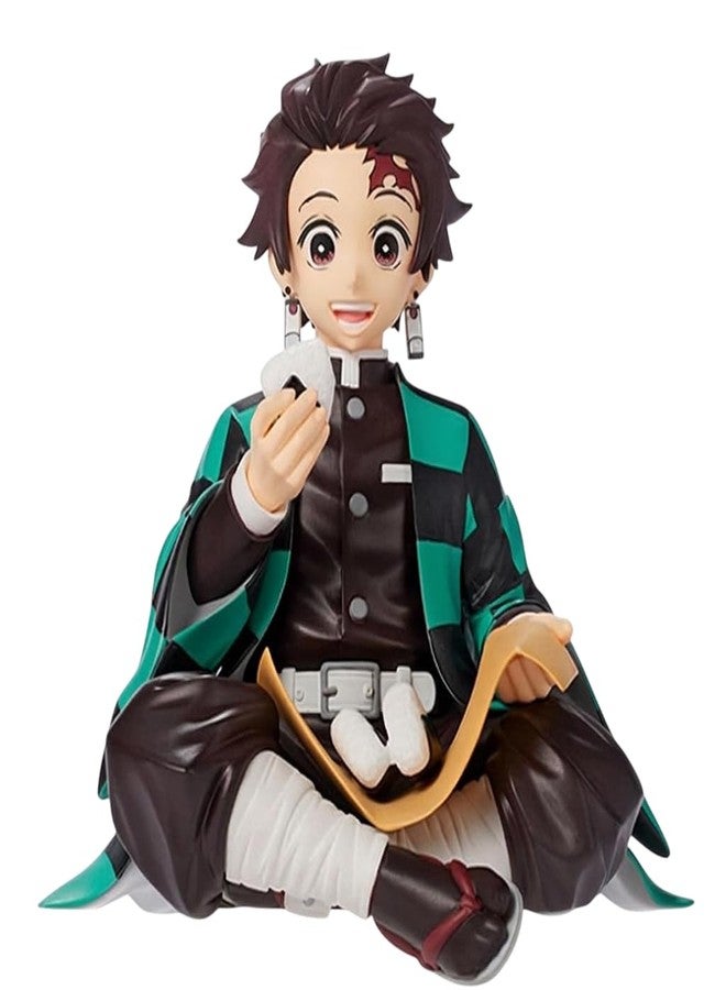 FowWelt Tanjiro Action Figure Sitting Pose Anime Figurine Collectibles for Car Dashboard Home Decoration 12 cm Collectible Demon Slayer Character Statue Gift for Fans Anime Lovers (Sitting Tanjiro) - Image 1
