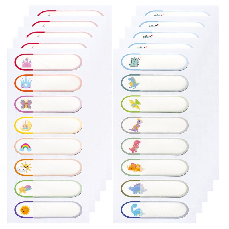Coowayze Waterproof Baby Bottle Labels for Daycare, 80PCS School Name Label Stickers for Kids Stuff Personalized, Self Laminating, Dishwasher Safe, Preschool Toddler Name Tags for Sippy Cup Water Bottle - Image 1